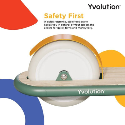 Glider Scooter - 2-Wheel Scooter Classic - Green Bikes Yvolution 