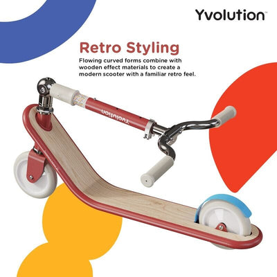 Glider Scooter - 2-Wheel Scooter Classic - Red Bikes Yvolution 