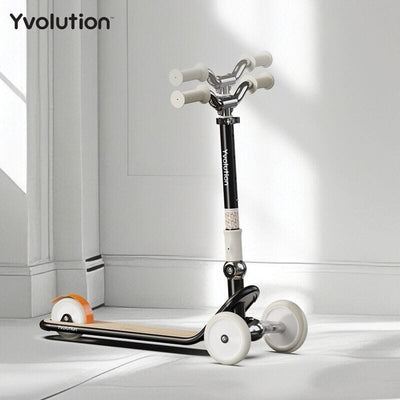 Glider Scooter - Classic Black 3 wheel scooter Bikes Yvolution 