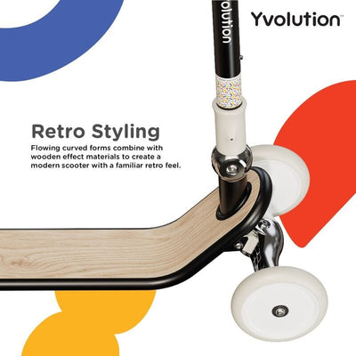 Glider Scooter - Classic Black 3 wheel scooter Bikes Yvolution 