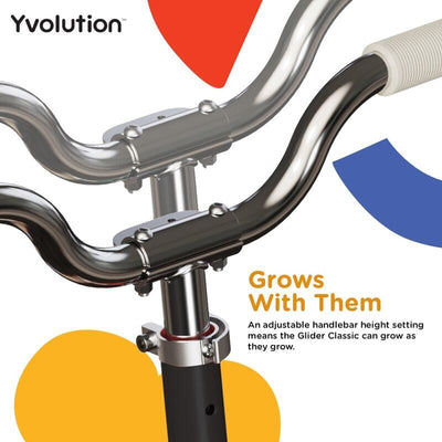Glider Scooter - Classic Black 3 wheel scooter Bikes Yvolution 