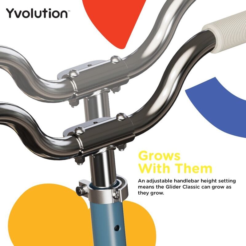 Glider Scooter - Classic Blue 3 wheel scooter Bikes Yvolution 