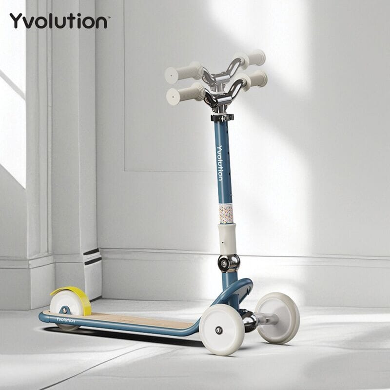 Glider Scooter - Classic Blue 3 wheel scooter Bikes Yvolution 
