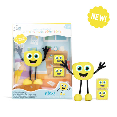 Glo Pals Character - Alex Yellow New Design Bath Toy Glo Pals 