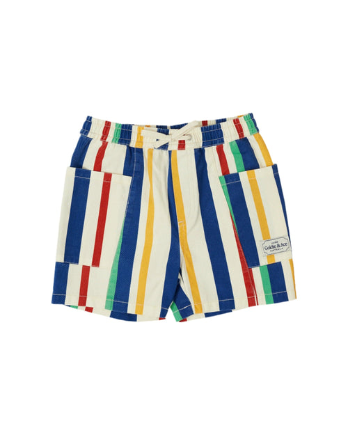 Goldie & Ace - 90'S Bold Stripe Noah Denim Pocket Shorts