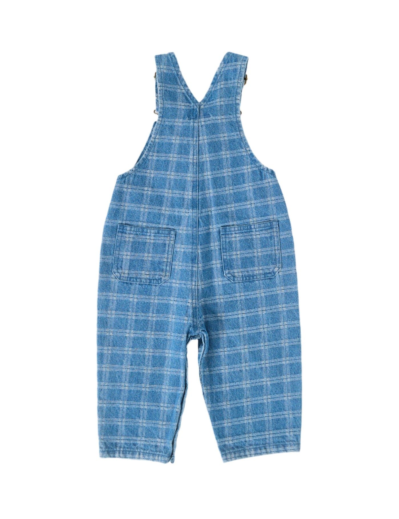 Goldie & Ace - Austin Denim Check Overalls Overalls Goldie & Ace 