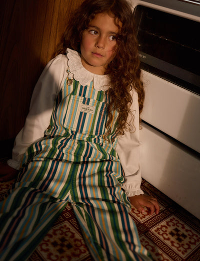 Goldie & Ace - Austin Denim Overalls | Evergreen Stripe Overalls Goldie & Ace 