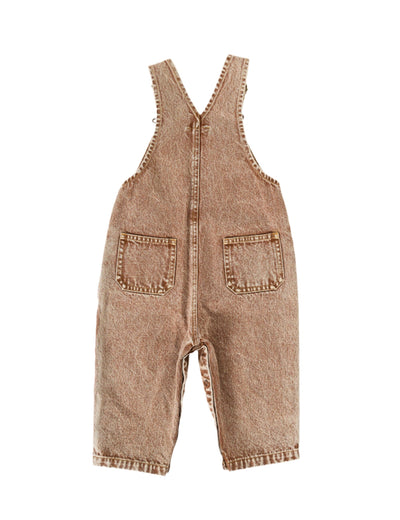 Goldie & Ace - Austin Vintage Washed Denim Overalls | Brown Overalls Goldie & Ace 