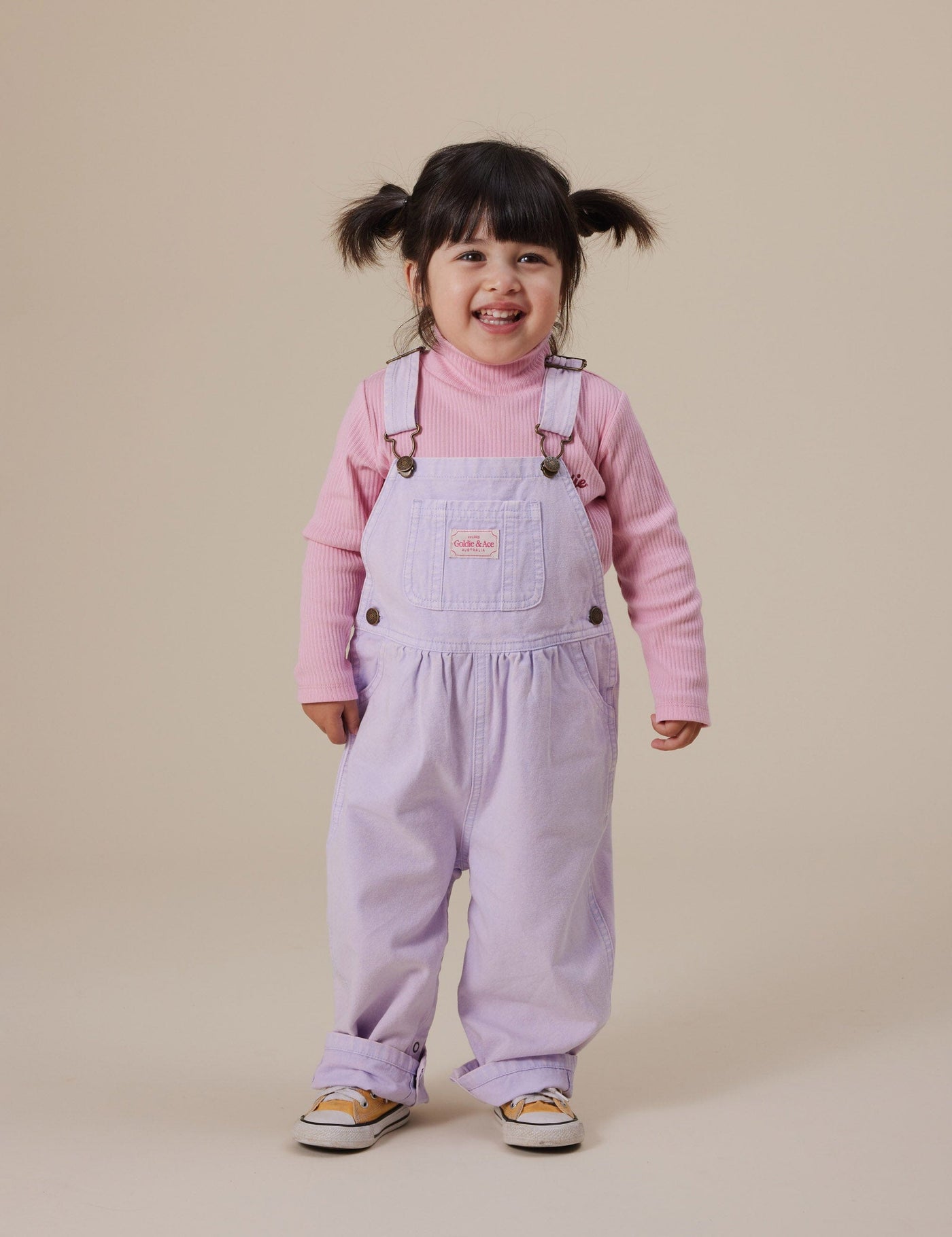 Goldie & Ace - Austin Vintage Washed Denim Overalls | Mauve Overalls Goldie & Ace 