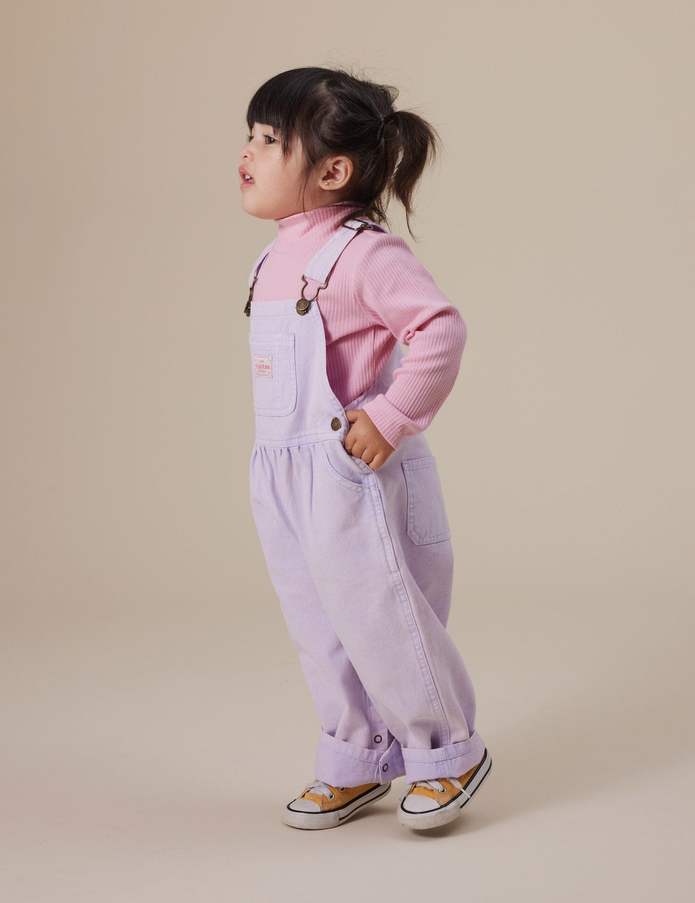 Goldie & Ace - Austin Vintage Washed Denim Overalls | Mauve Overalls Goldie & Ace 