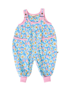 Goldie & Ace - Balloon Overall Romper | Seaside Daisy