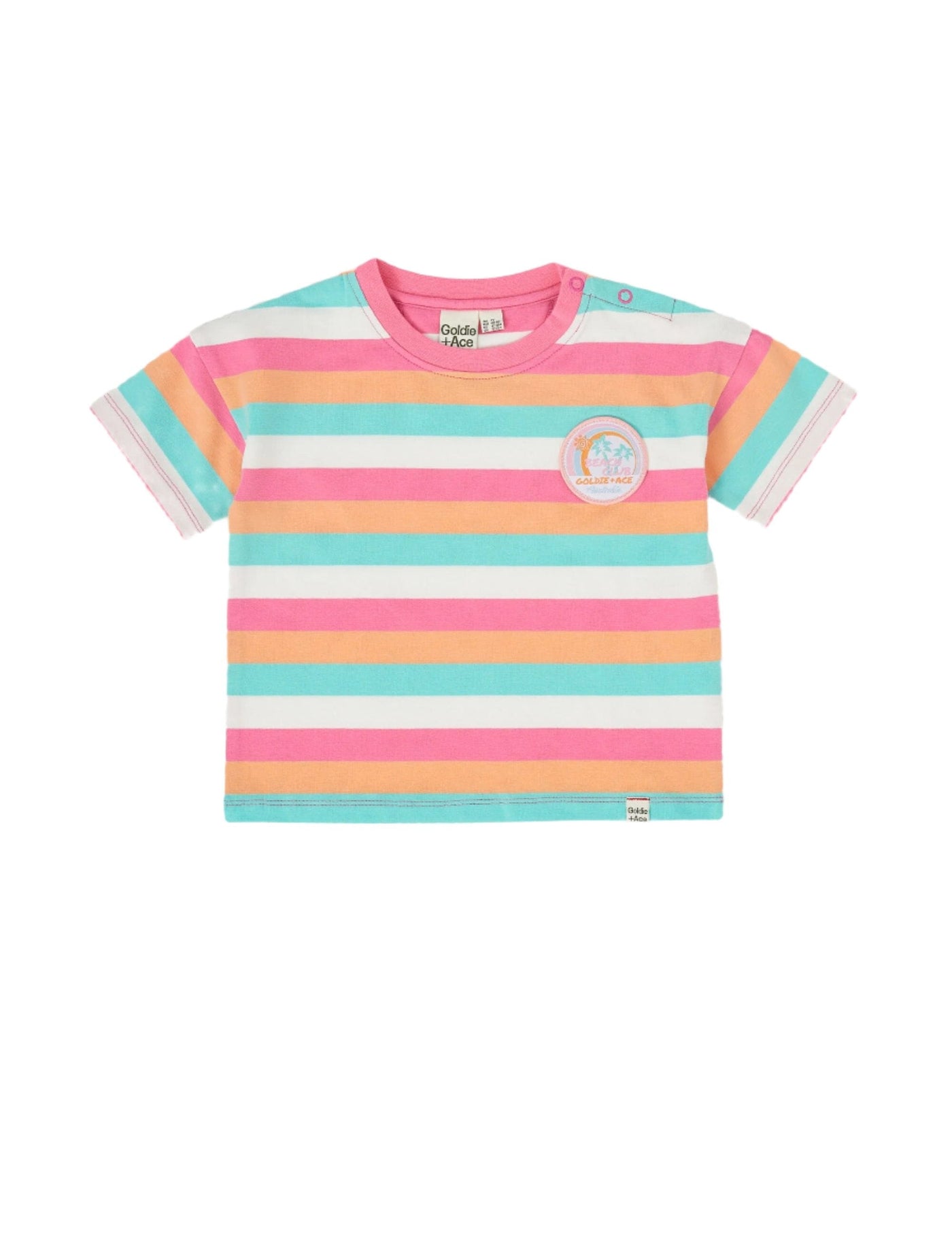 Goldie & Ace - Beach Club Stripe T-Shirt Short Sleeve T-Shirt Goldie & Ace 