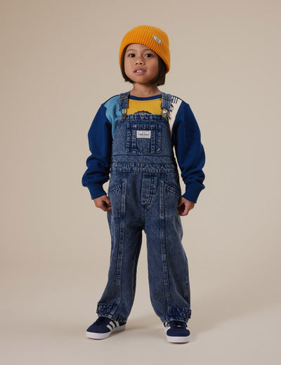 Goldie & Ace - Blake Vintage Washed Denim Overalls Overalls Goldie & Ace 