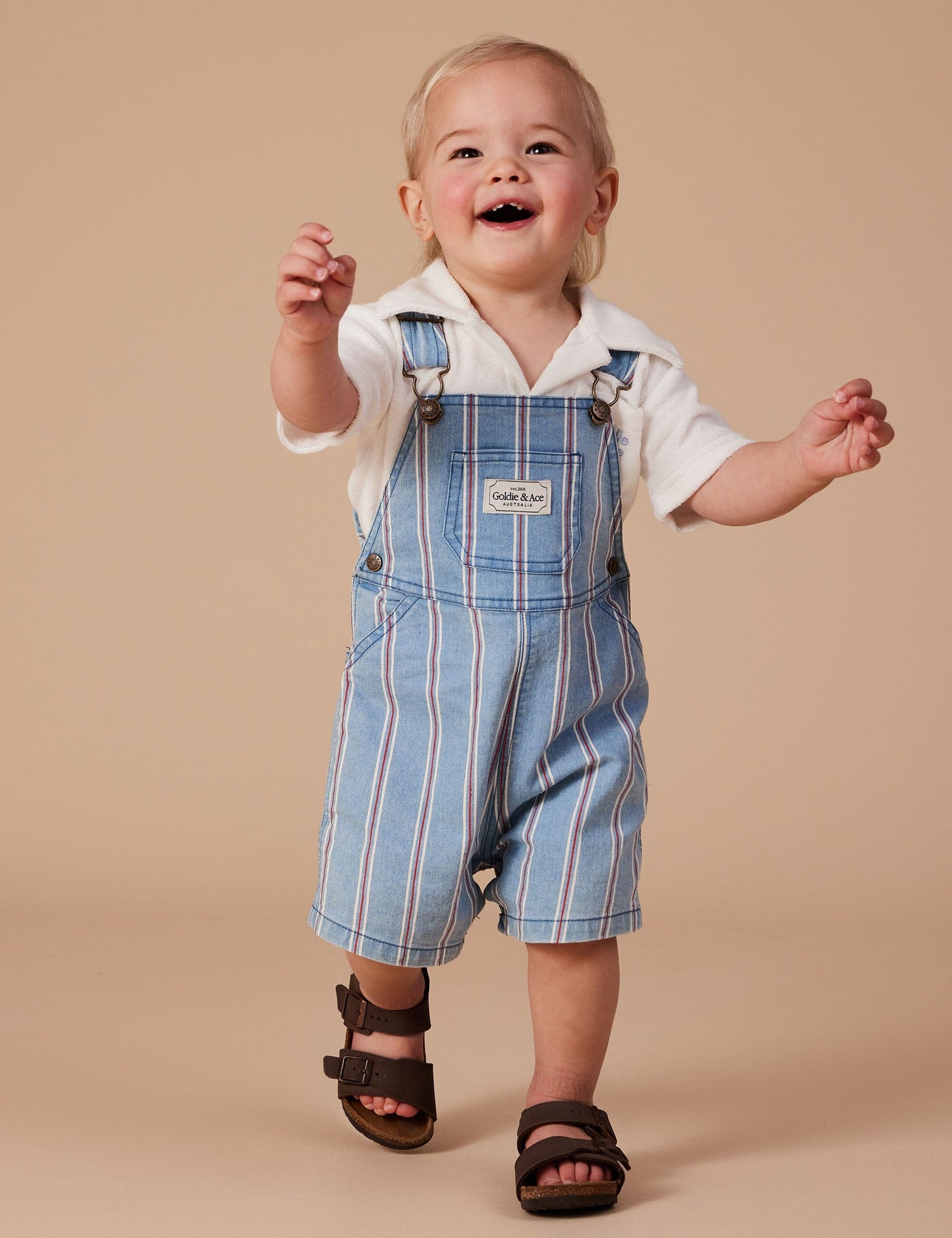 Goldie & Ace - Burton Classic Stripe Denim Overalls Overalls Goldie & Ace 