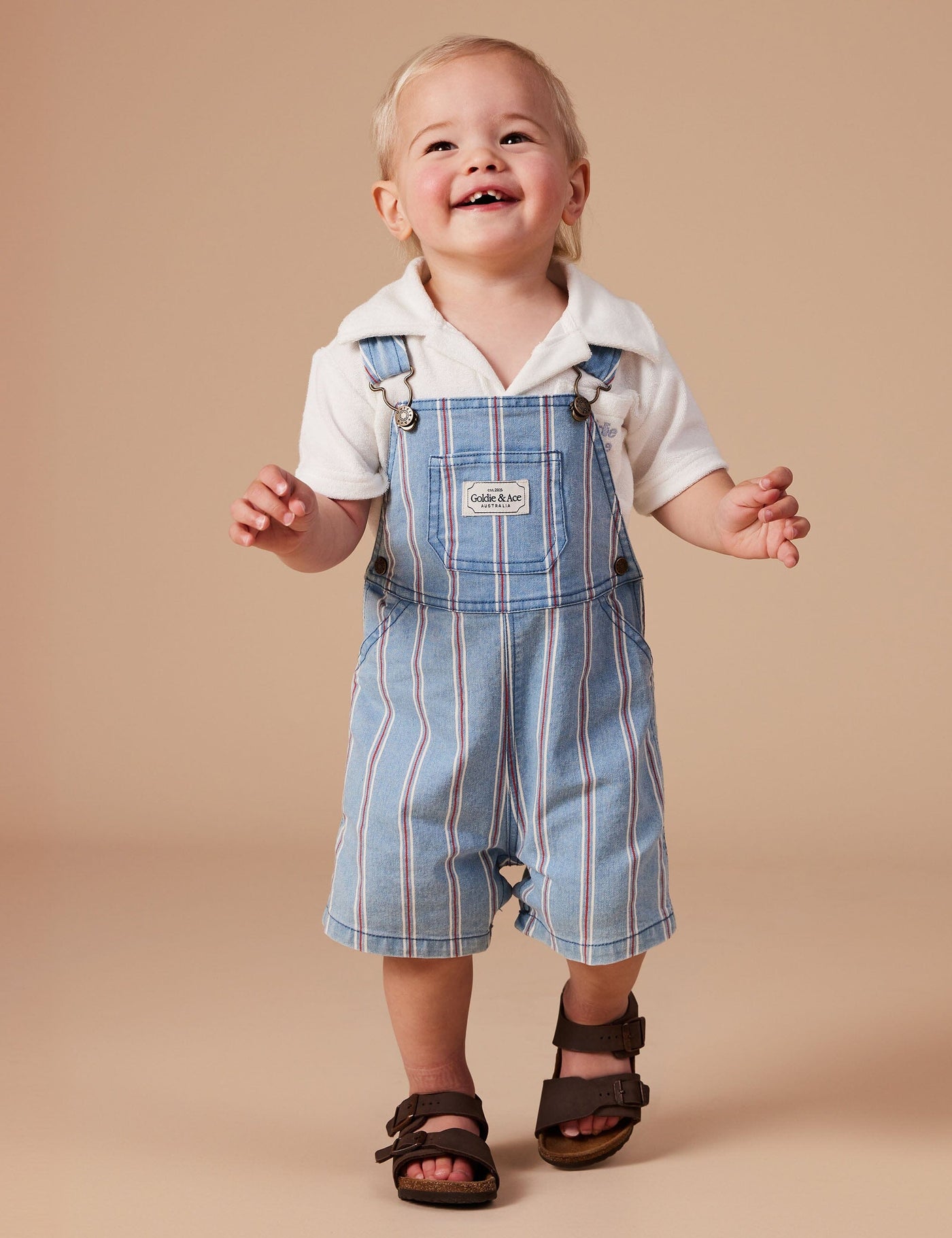 Goldie & Ace - Burton Classic Stripe Denim Overalls Overalls Goldie & Ace 