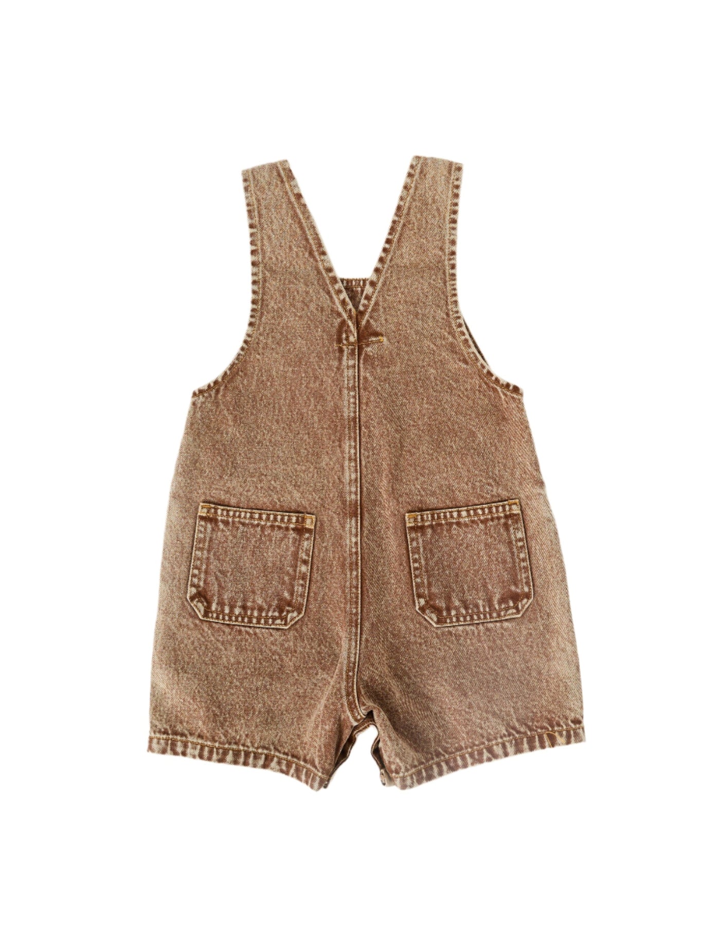 Goldie & Ace - Burton Vintage Washed Denim Overalls | Brown Overalls Goldie & Ace 