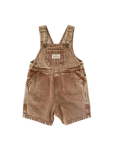 Goldie & Ace - Burton Vintage Washed Denim Overalls | Brown