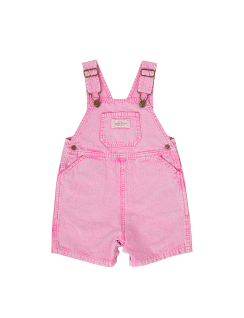 Goldie & Ace - Burton Vintage Washed Denim Overalls Bubblegum