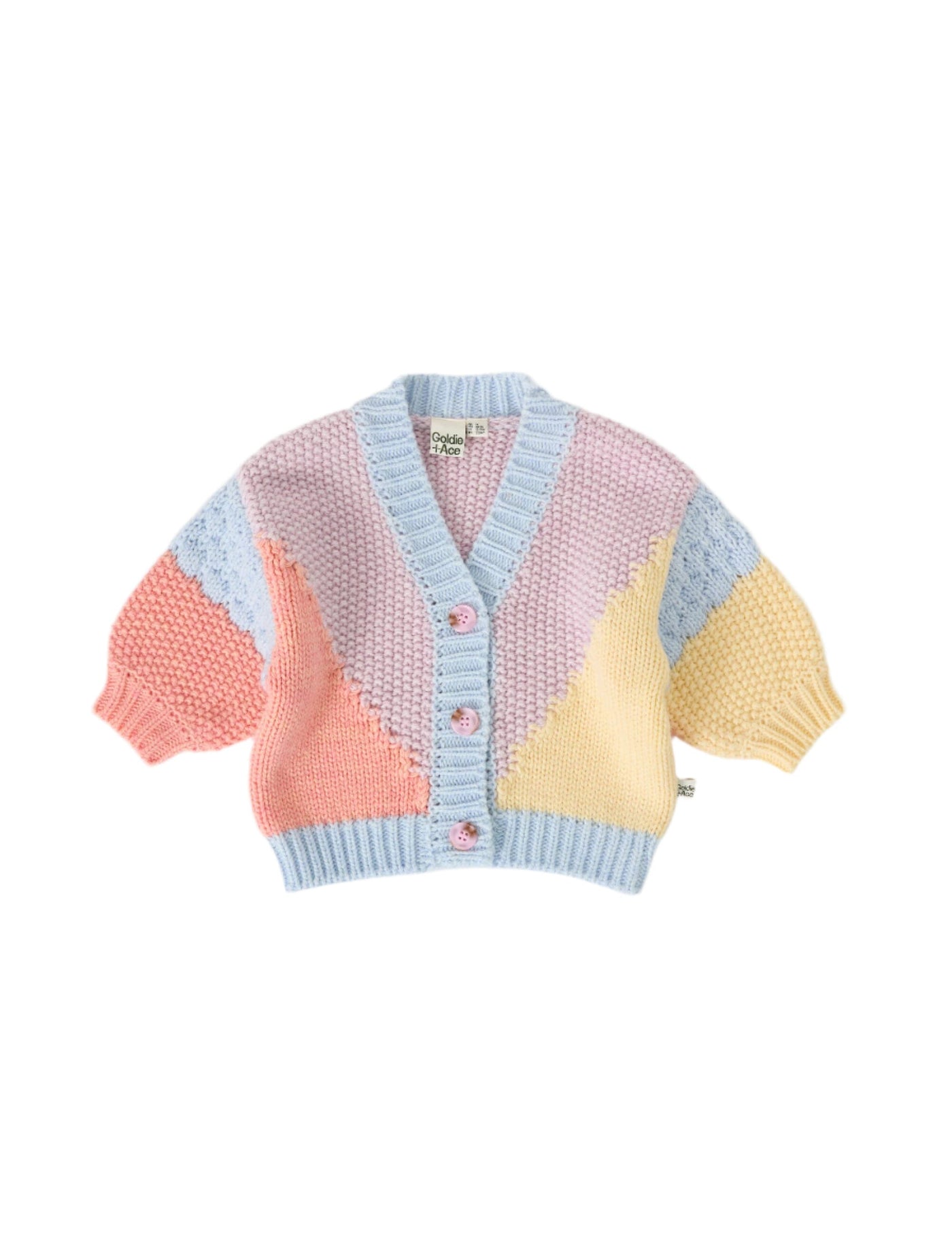 Goldie & Ace - Colour Block Knit Cardigan Cardigan Goldie & Ace 