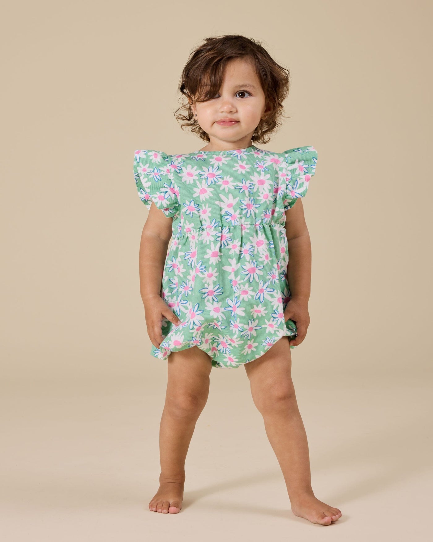 Goldie & Ace - Daisy Patch Lani Romper Romper Goldie & Ace 