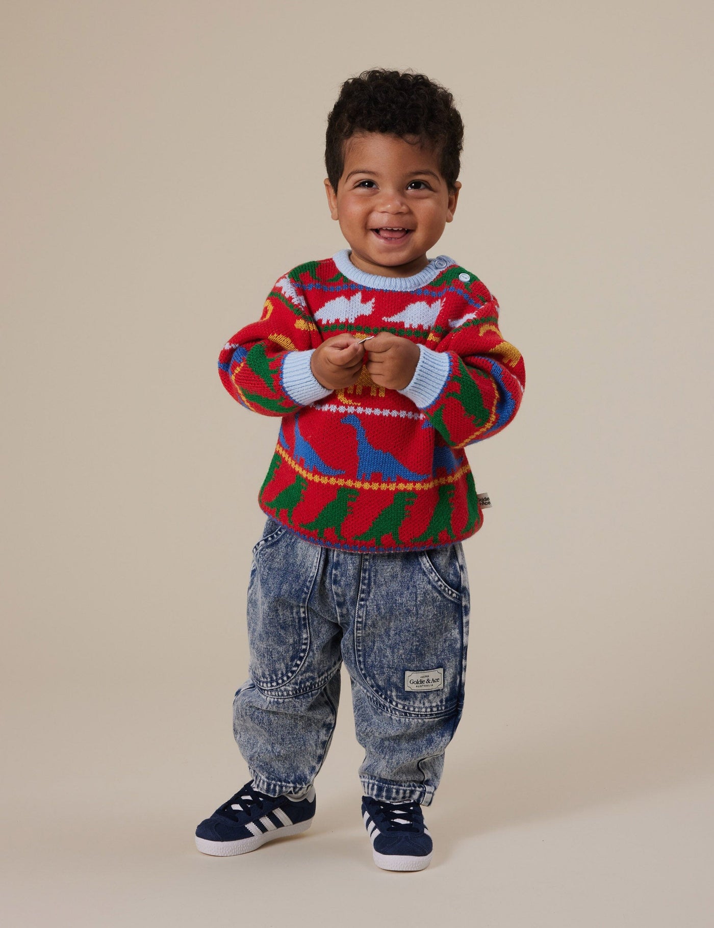 Goldie & Ace - Dino Knit Jumper Jumper Goldie & Ace 