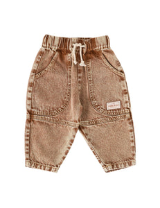 Goldie & Ace - Drew Denim Pocket Pant | Brown