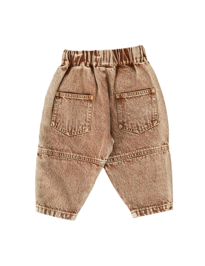 Goldie & Ace - Drew Denim Pocket Pant | Brown Pants Goldie & Ace 