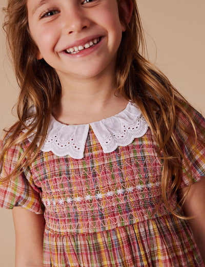 Goldie & Ace - Flo Smocked Dress Short Sleeve Dress Goldie & Ace 