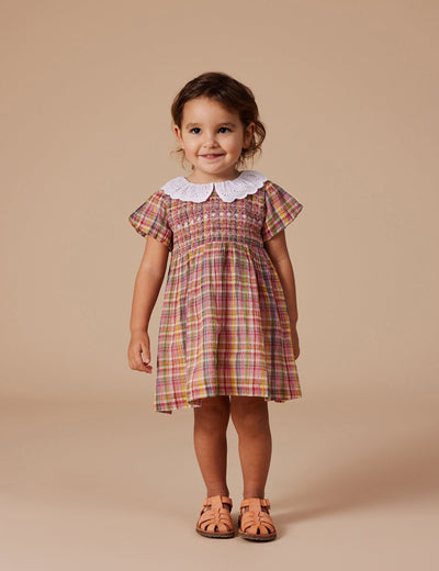 Goldie & Ace - Flo Smocked Dress Short Sleeve Dress Goldie & Ace 