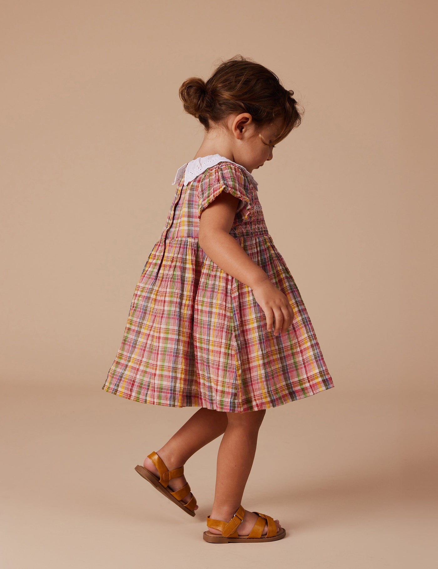 Goldie & Ace - Flo Smocked Dress Short Sleeve Dress Goldie & Ace 