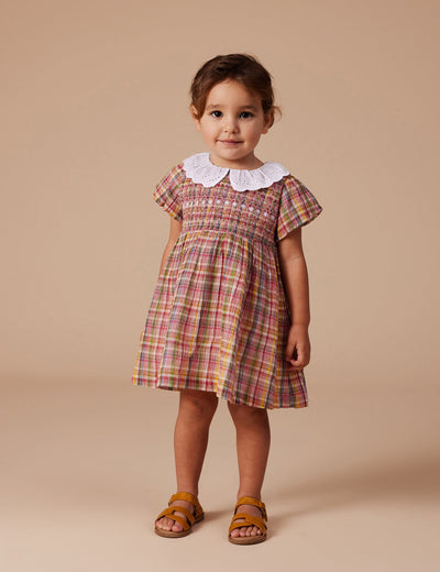 Goldie & Ace - Flo Smocked Dress Short Sleeve Dress Goldie & Ace 