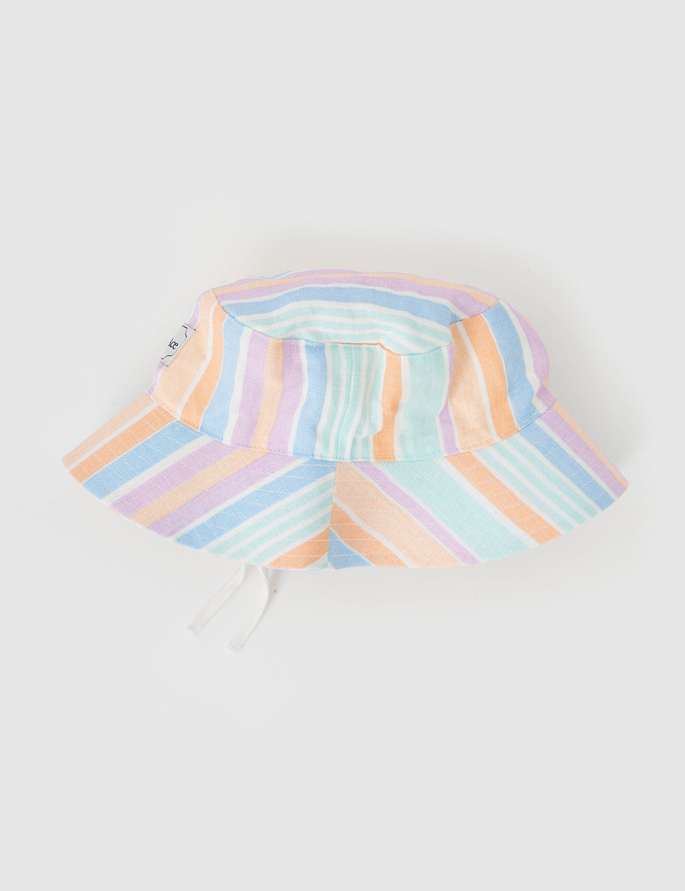 Goldie & Ace - Goldie Linen Bucket Hat Pastel Stripe Hats Goldie & Ace 