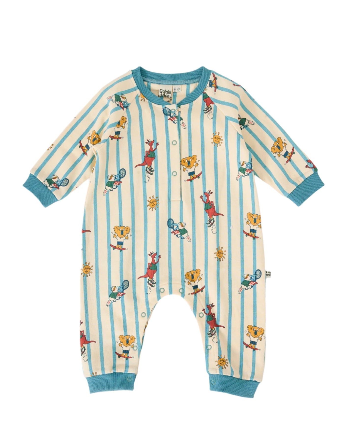 Goldie & Ace - Goldie Squad Relaxed Terry Romper Romper Goldie & Ace 