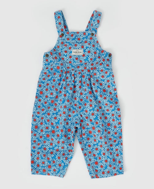 Goldie & Ace - Goldie Vintage Overall Dixie Daisy Corduroy - Blue Red