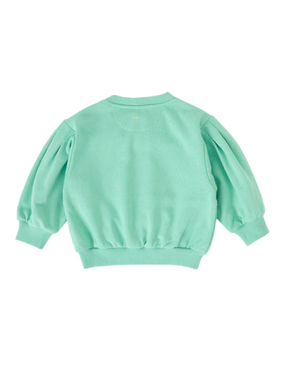 Goldie & Ace - Hazel Puff Sleeve Bunny Sweater | Mint Jumper Goldie & Ace 