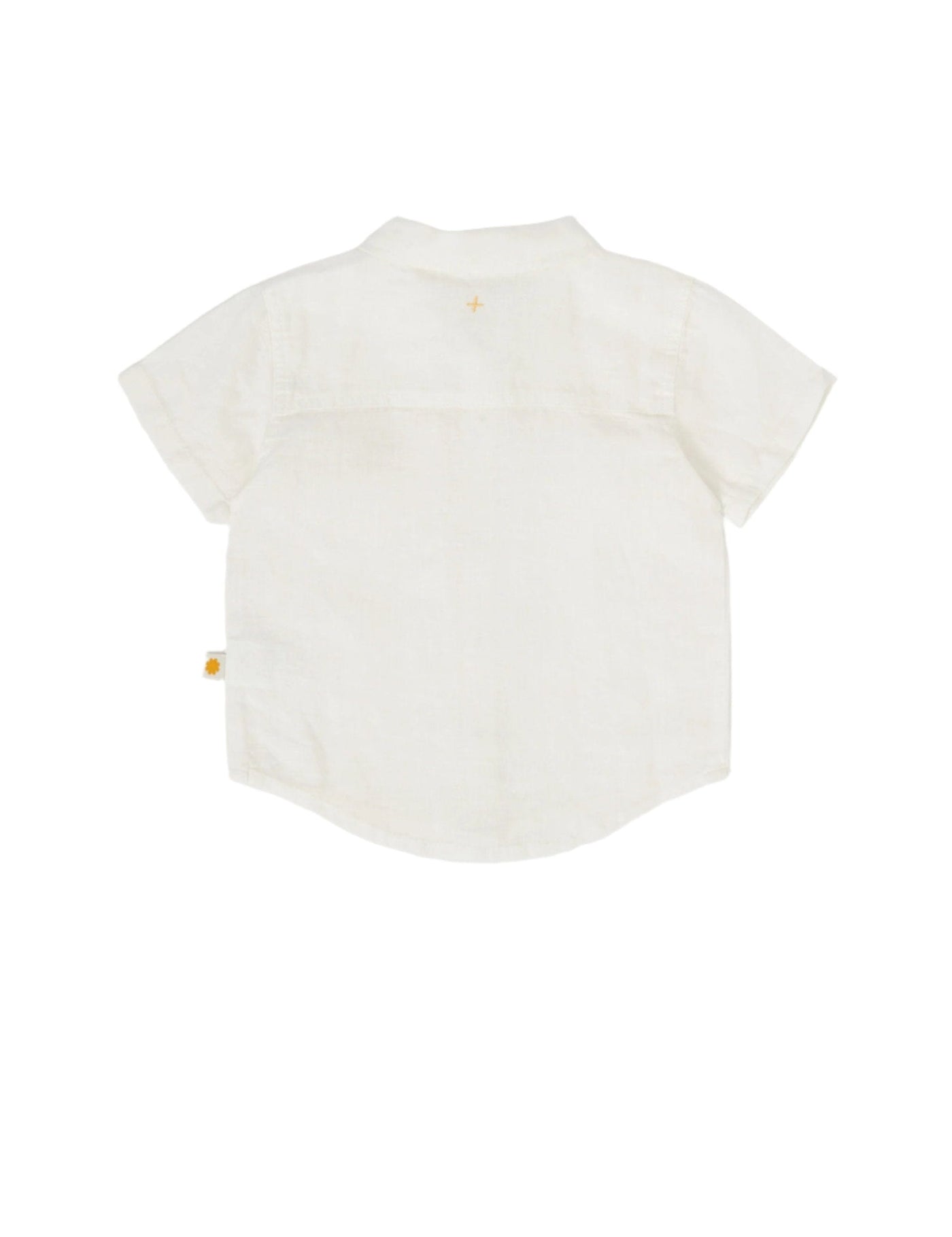 Goldie & Ace - Holiday Linen Shirt Ivory Short Sleeve Shirt Goldie & Ace 