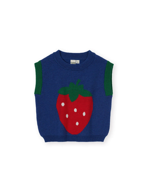 Goldie & Ace - Jumbo Strawberry Knit Vest