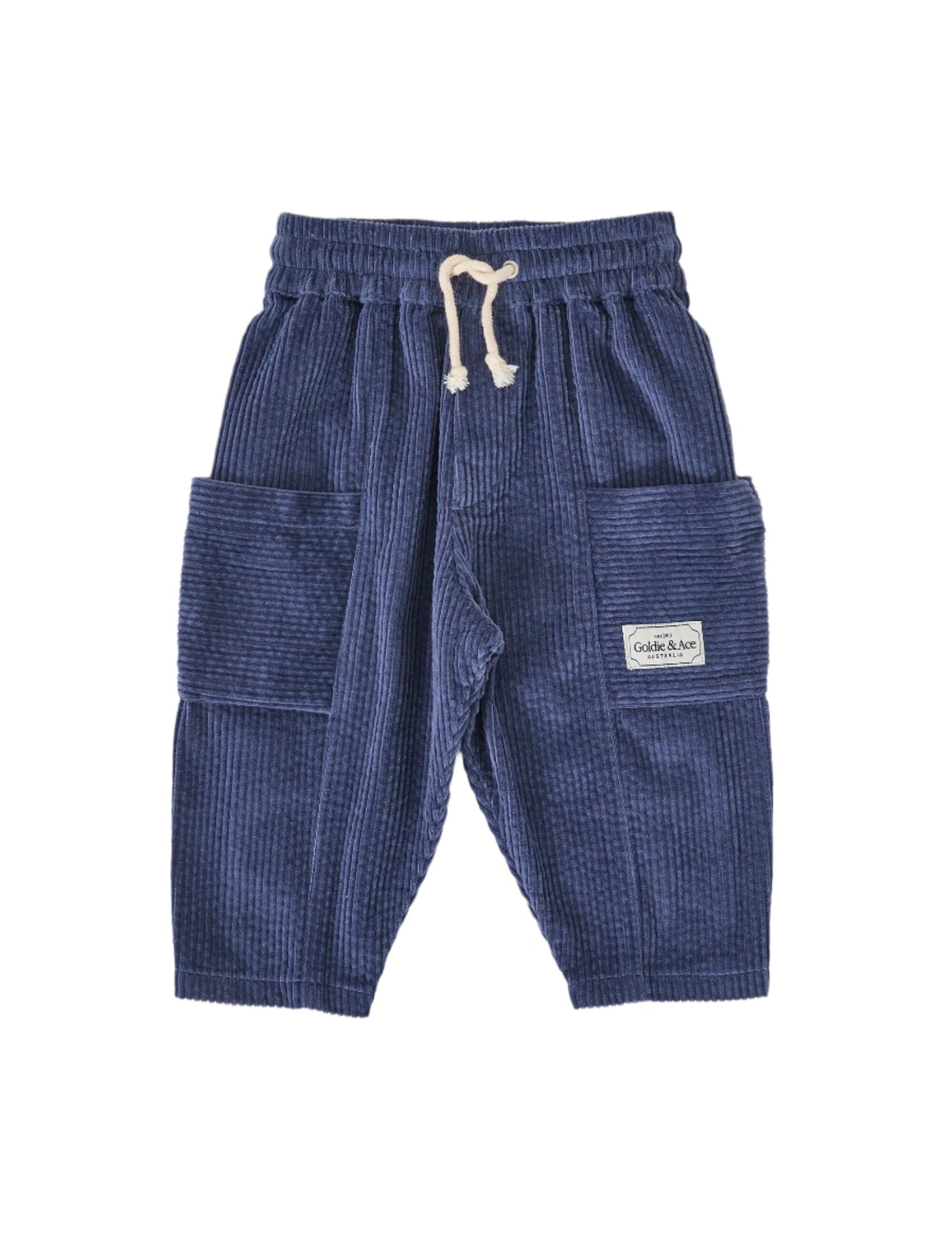 Goldie & Ace - Kit Corduroy Pocket Pant | Navy Pants Goldie & Ace 