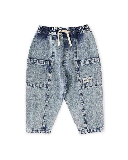 Goldie & Ace - Kit Denim Pocket Pant | Light Denim