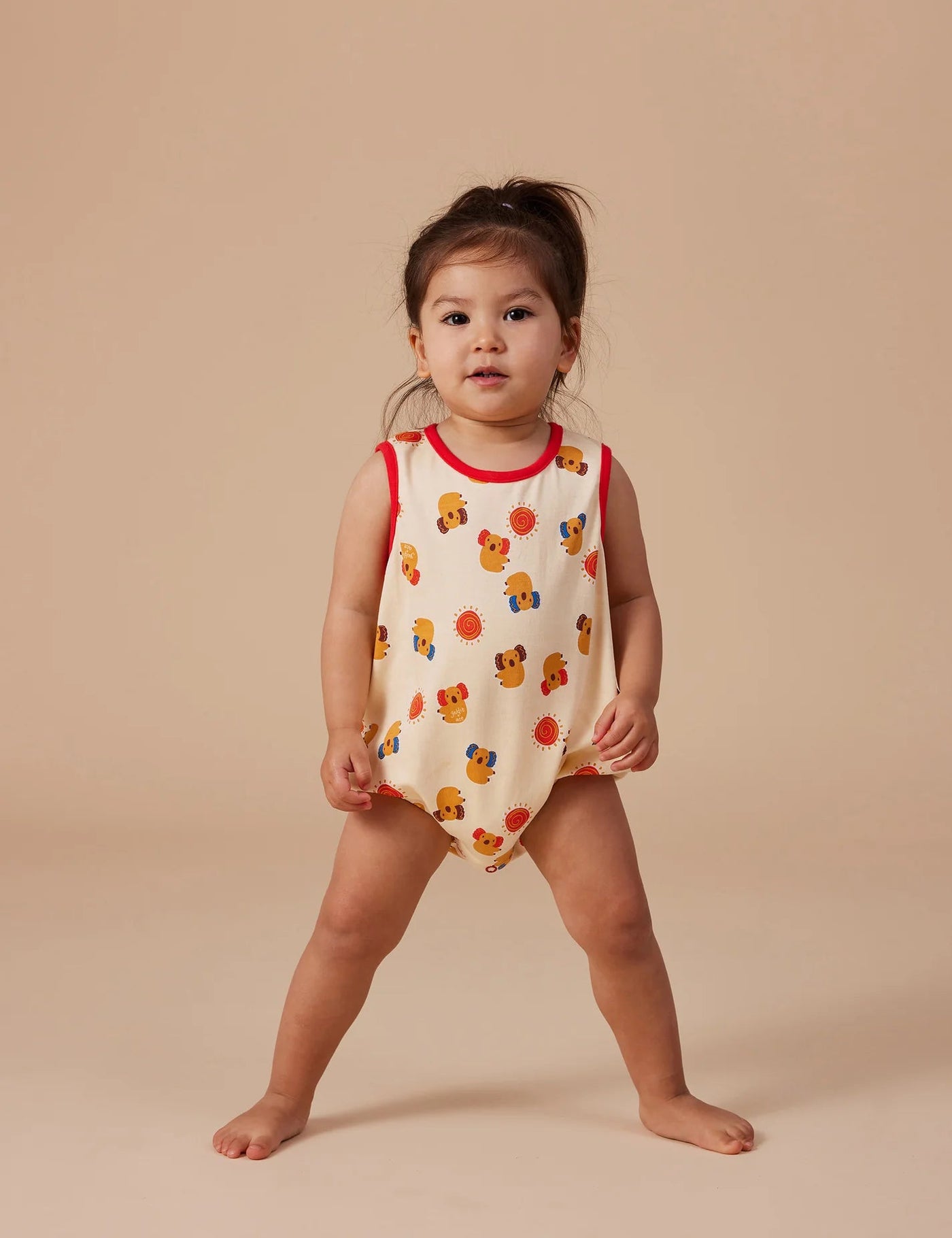 Goldie & Ace - Klip On Koala Bubble Romper Romper Goldie & Ace 