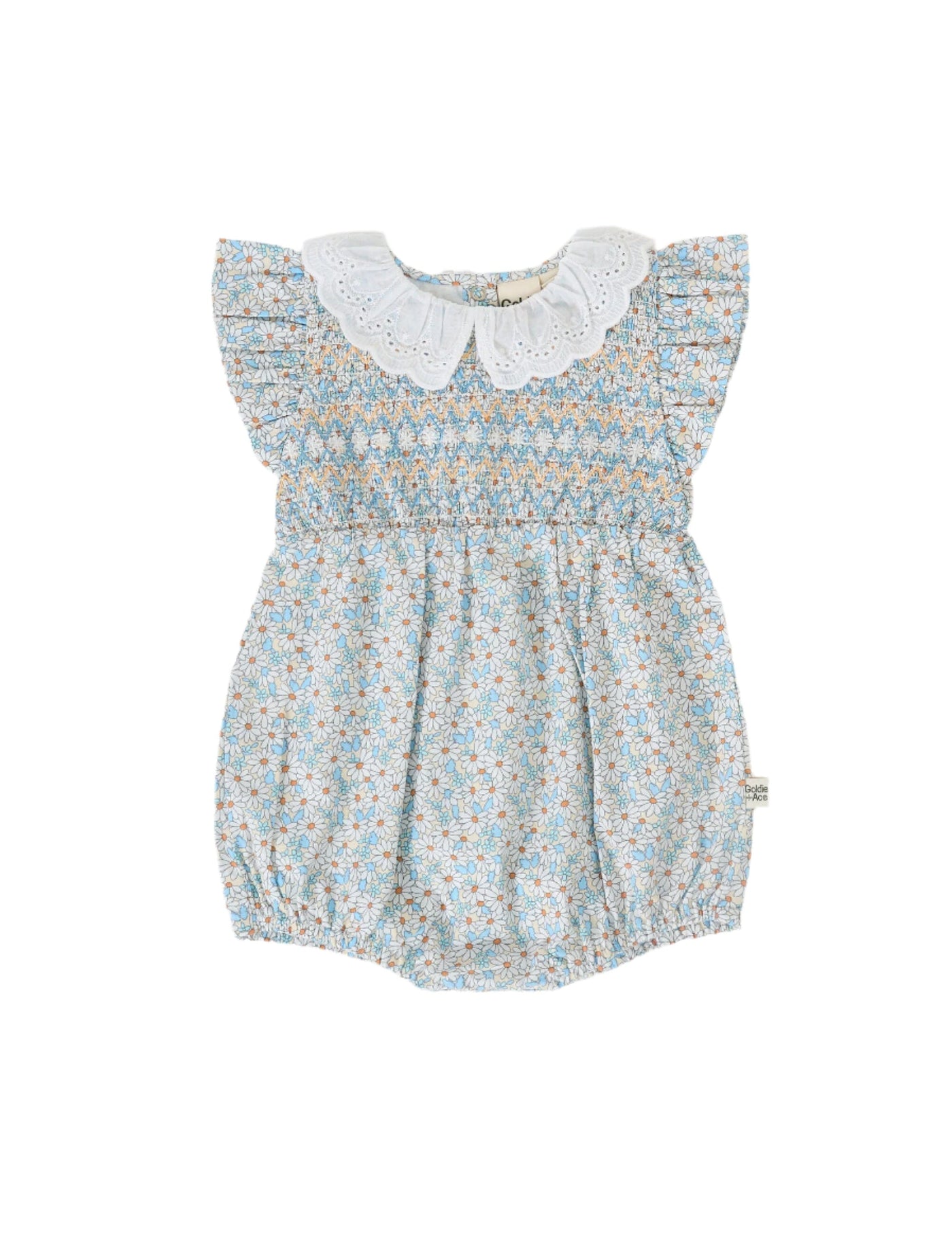 Goldie & Ace - Lani Smocked Romper | Sunny Floral Romper Goldie & Ace 