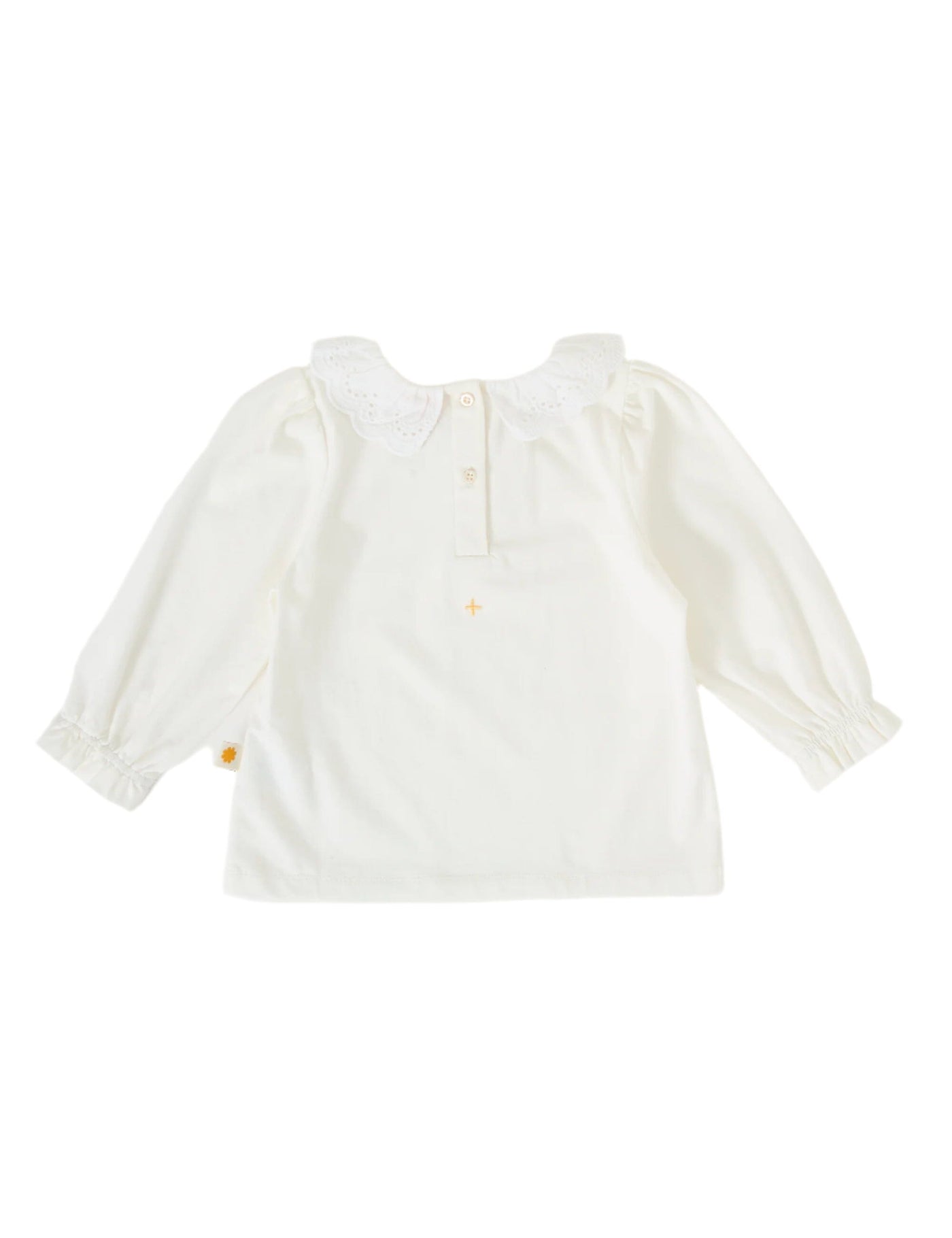 Goldie & Ace - Laura Puff Sleeve Collar Long Sleeve | Cream Long Sleeve Top Goldie & Ace 