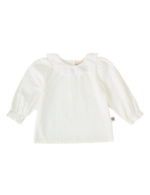 Goldie & Ace - Laura Puff Sleeve Collar Long Sleeve | Cream