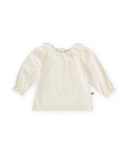 Goldie & Ace - Laura Puff Sleeve Collar Long Sleeve Top