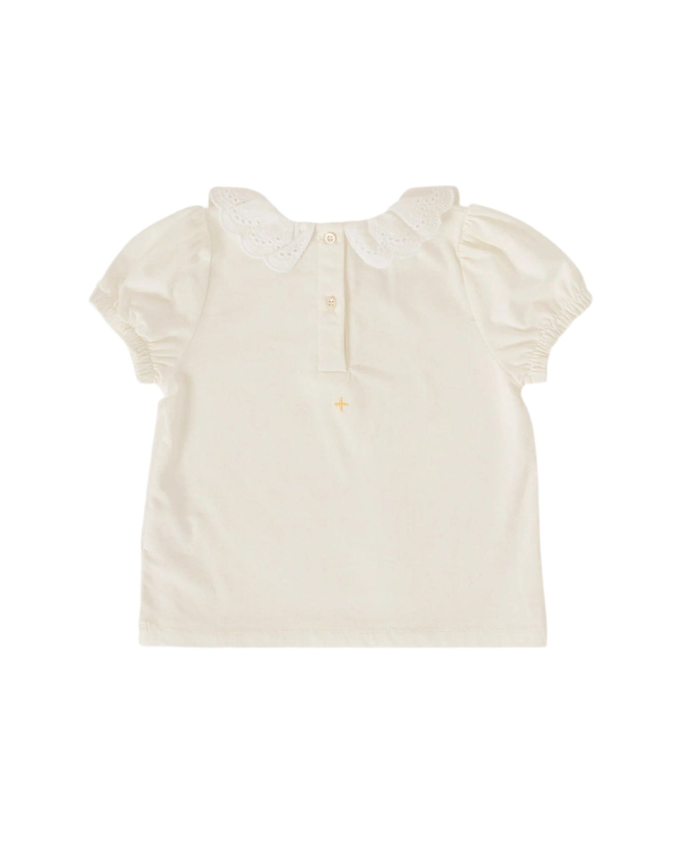 Goldie & Ace - Laura Puff Sleeve Collar Top Short Sleeve Top Goldie & Ace 