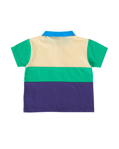 Goldie & Ace - Lewis Colour Block Polo Shirt Short Sleeve Shirt Goldie & Ace 