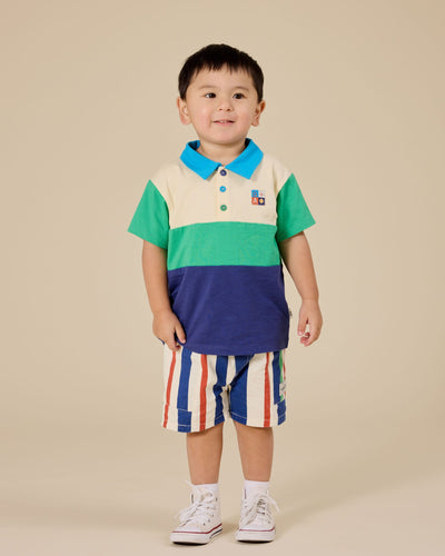 Goldie & Ace - Lewis Colour Block Polo Shirt Short Sleeve Shirt Goldie & Ace 