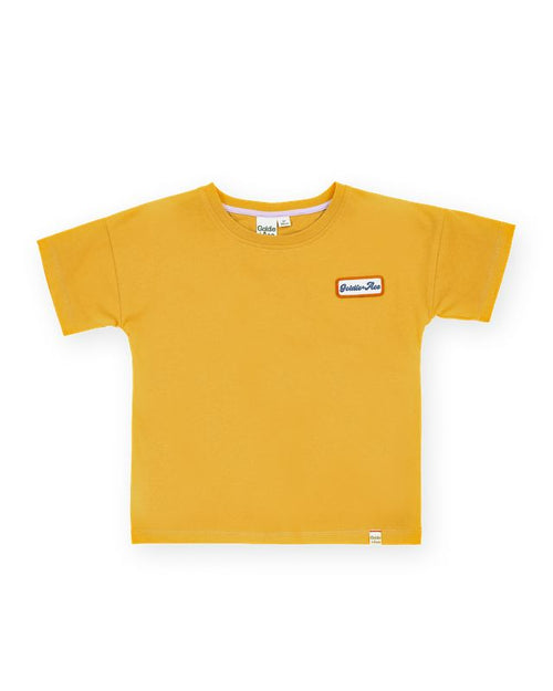 Goldie & Ace - Logo Badge T-Shirt | Yellow