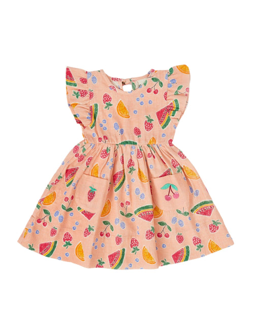 Goldie & Ace - Lyla Linen Dress Fruit Salad