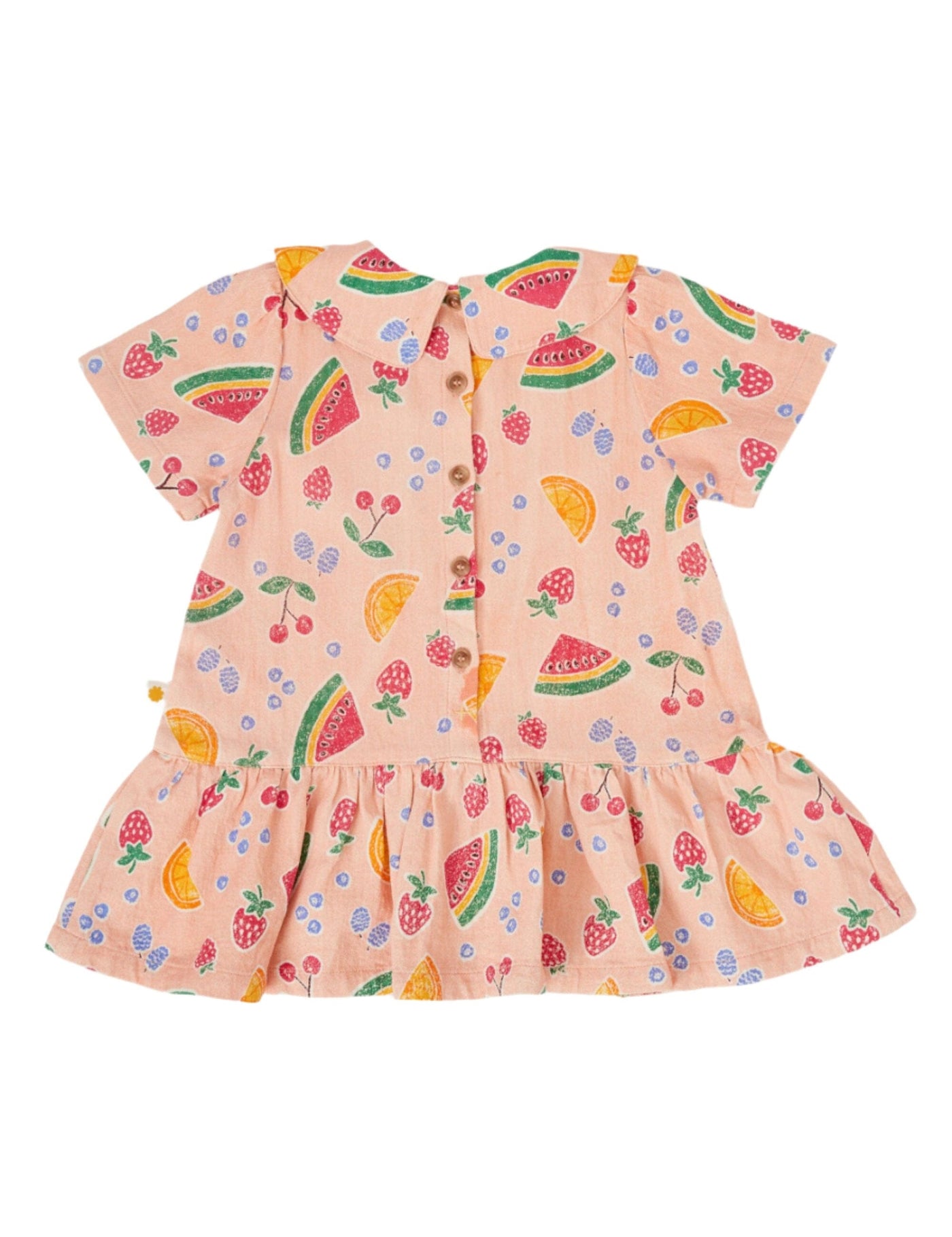 Goldie & Ace - Mila Drop Waist Linen Dress Fruit Salad Short Sleeve Dress Goldie & Ace 